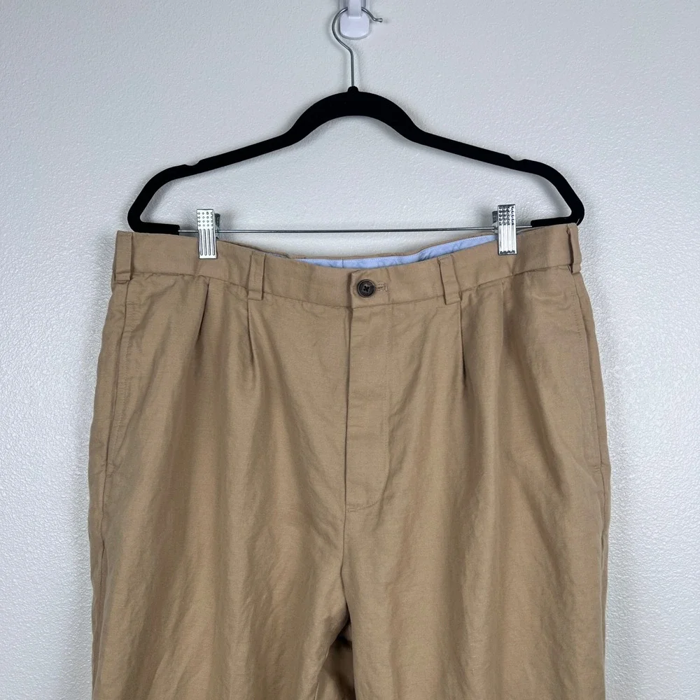 Brooks Brothers Men's Elliot Dress Pants Tan Sz 38x30